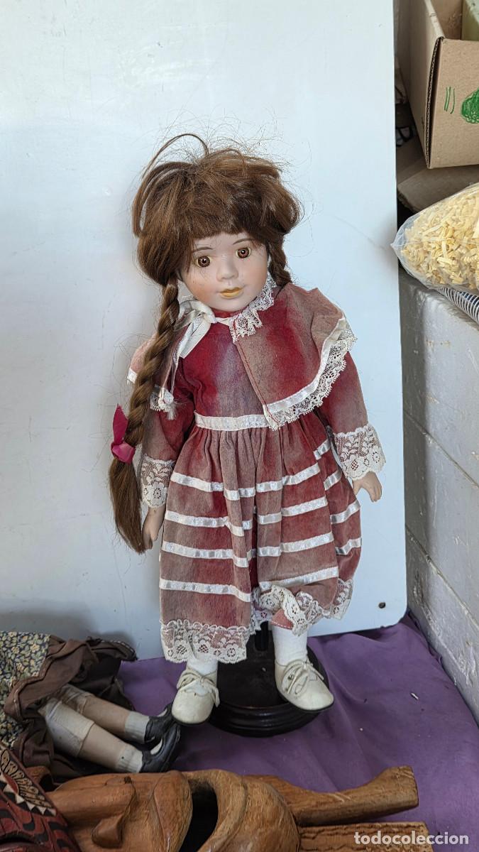 Vintage: mu&ntilde;eca antigua de porcelana - Foto 2
