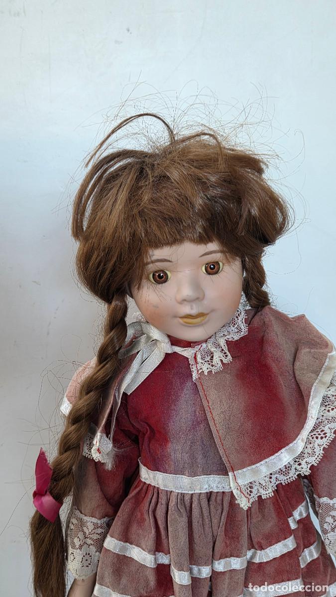 Vintage: mu&ntilde;eca antigua de porcelana - Foto 3
