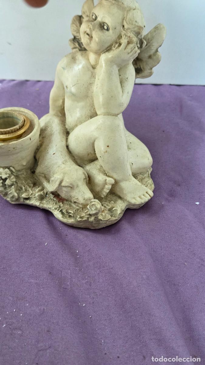 Vintage: figura de angel blanco - Foto 3