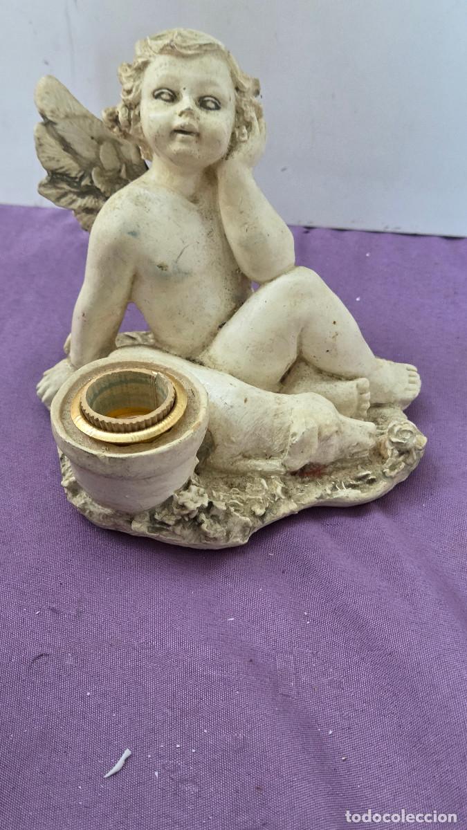 Vintage: figura de angel blanco - Foto 4