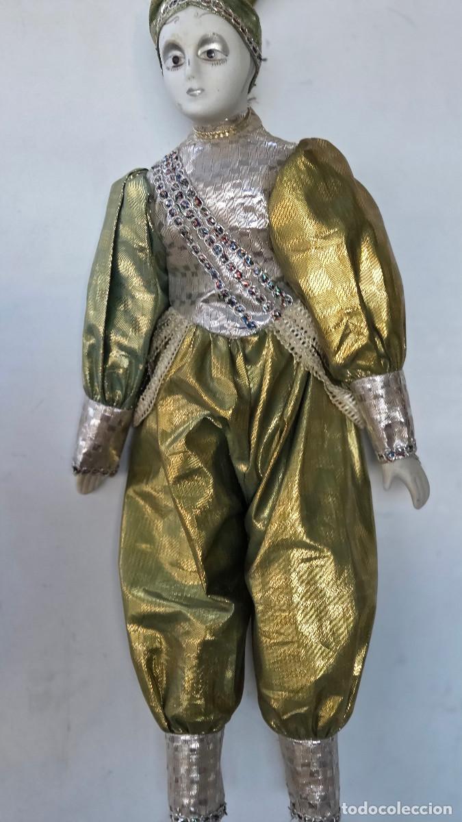 Vintage: mu&ntilde;eco de porcelana arlequin - Foto 3