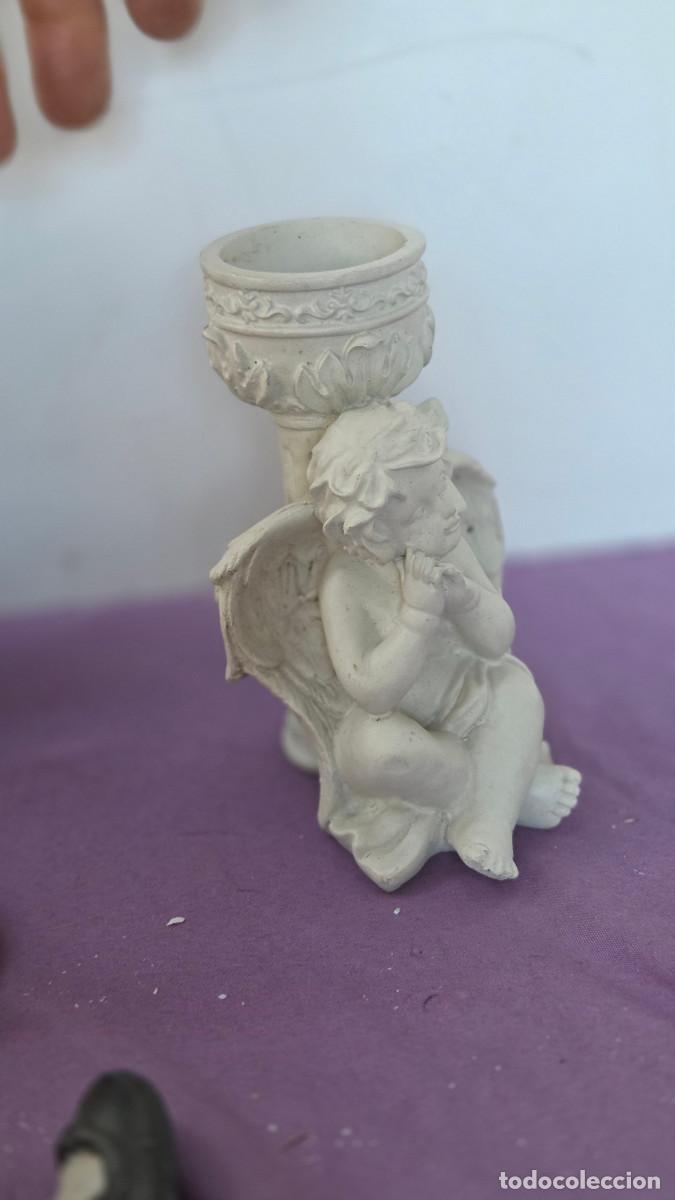 Vintage: porta velas angel vintage