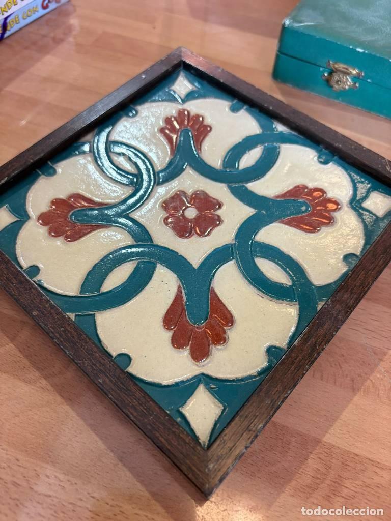 Vintage: ANTIGUO AZULEJO DE TOLEDO - Foto 3