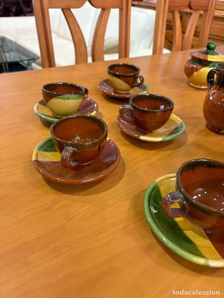 Vintage: JUEGO DE CAF&Eacute; ARTESANAL - Foto 4