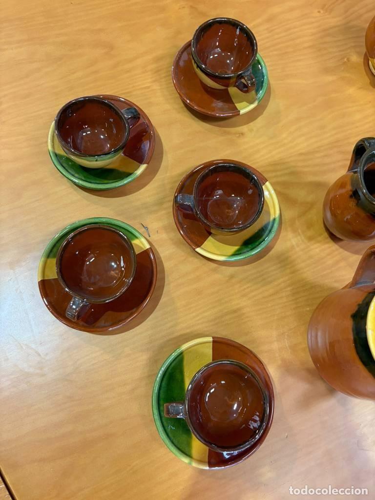 Vintage: JUEGO DE CAF&Eacute; ARTESANAL - Foto 5