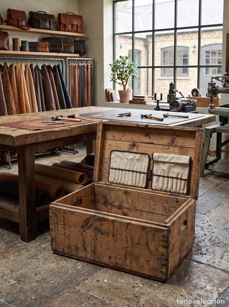 Vintage: ANTIGUA CAJA DE MADERA