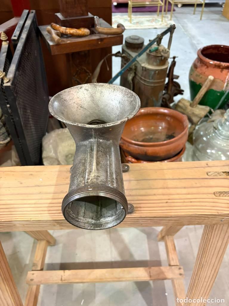 Vintage: PICADORA DE CARNE CON SOPORTE - Foto 5