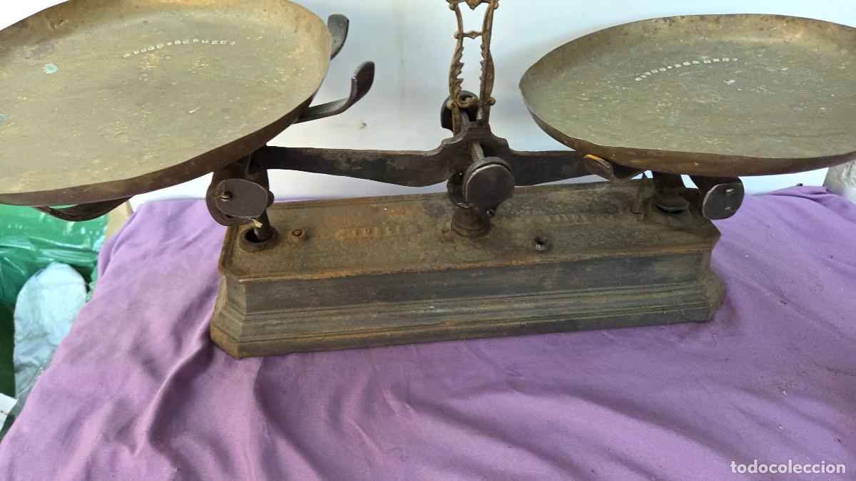 Vintage: balanza antigua de 5 kilos - Foto 4