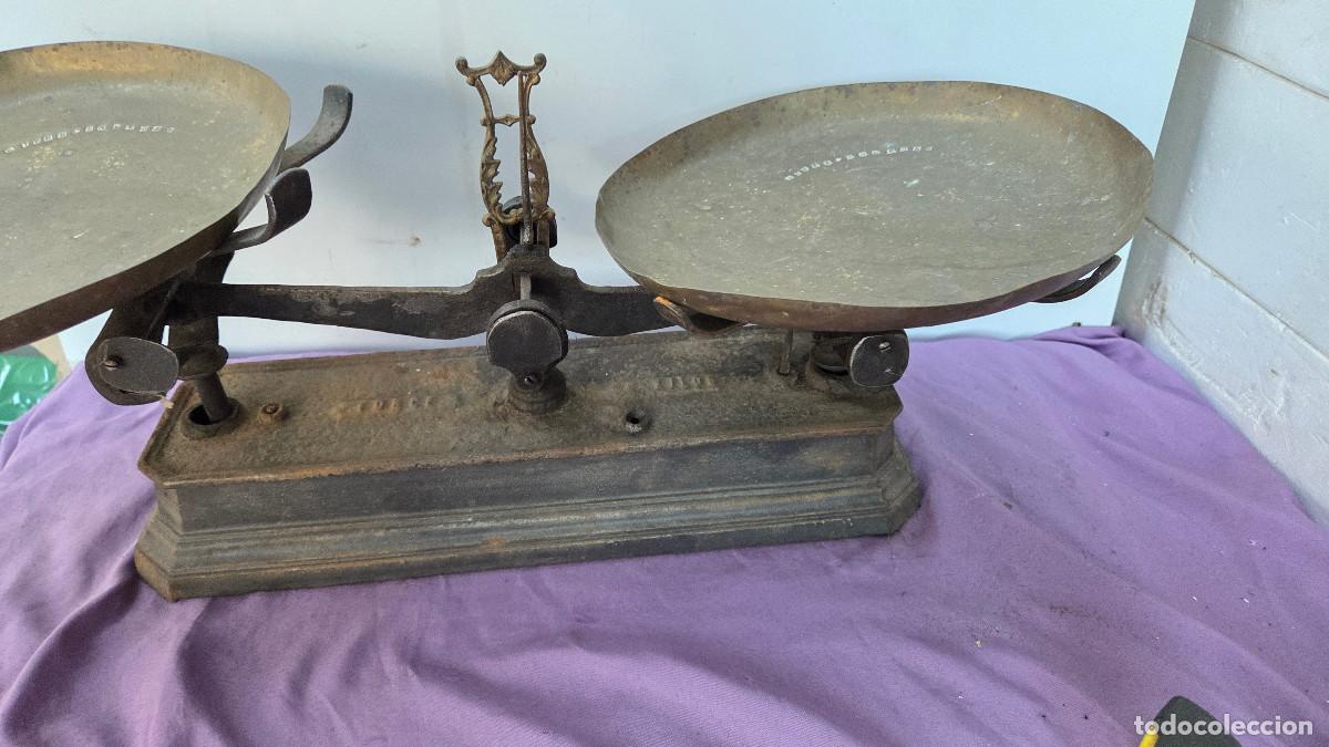 Vintage: balanza antigua de 5 kilos - Foto 7