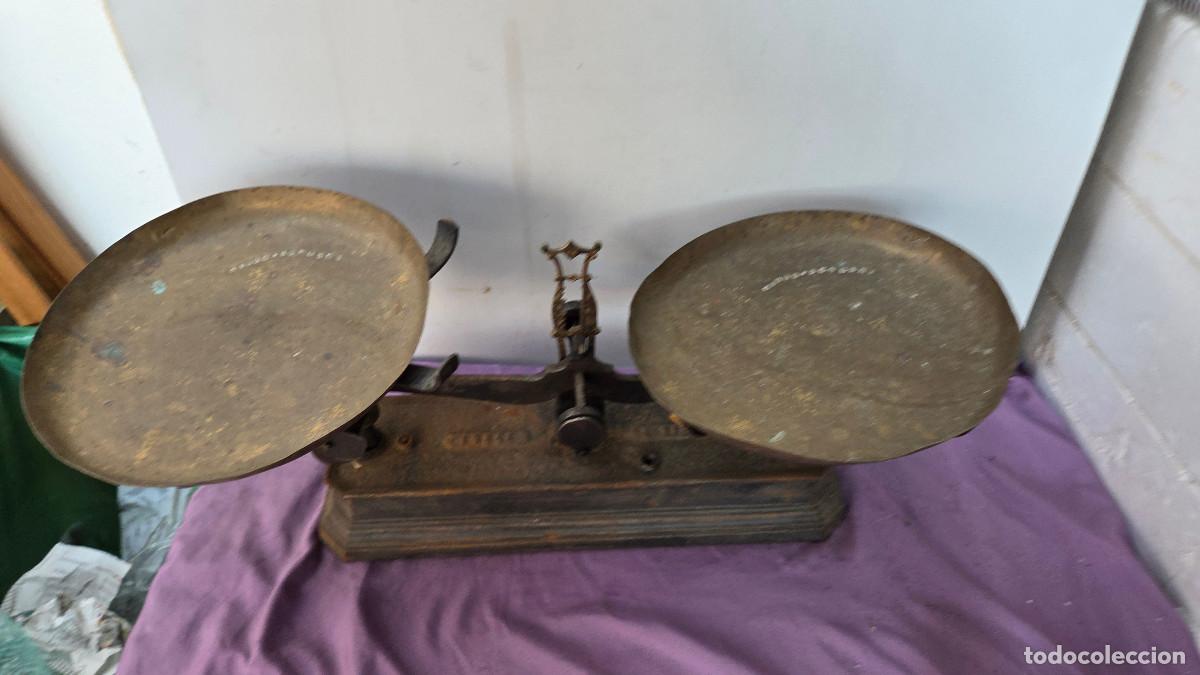 Vintage: balanza antigua de 5 kilos - Foto 8