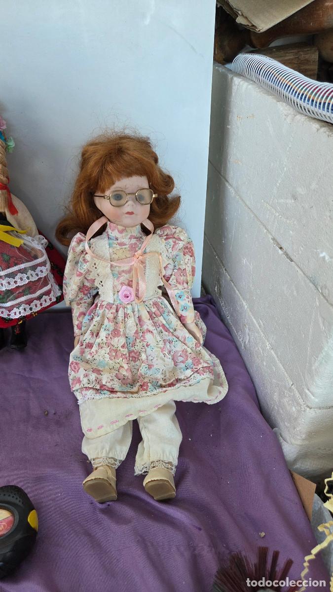 Vintage: mu&ntilde;eca de coleccion de porcelana