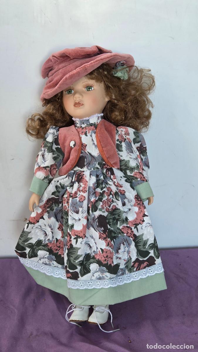 Vintage: mu&ntilde;eca de porcelana de coleccion