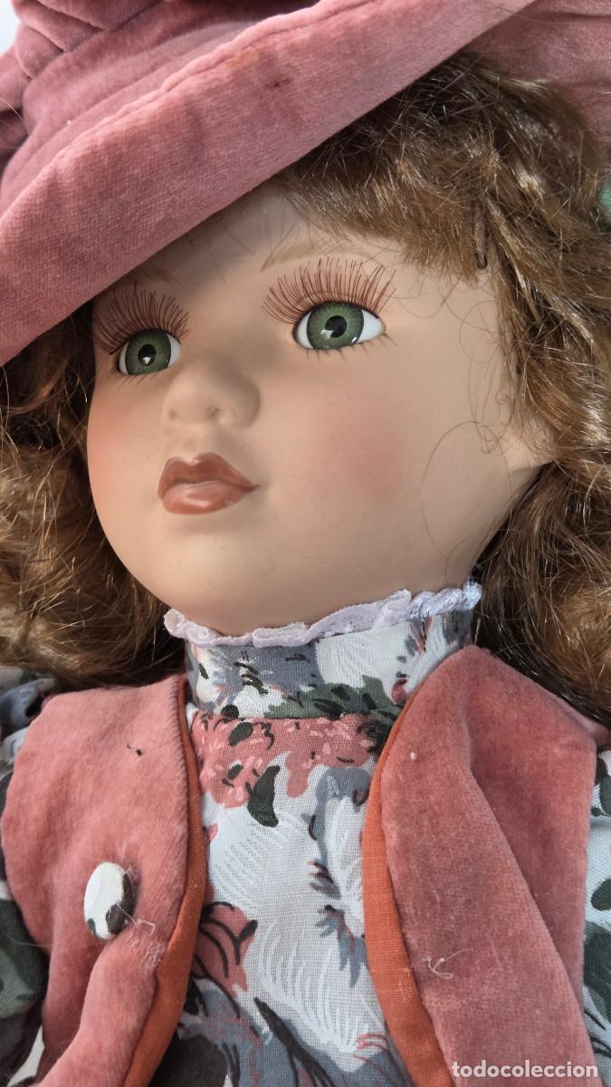 Vintage: mu&ntilde;eca de porcelana de coleccion - Foto 2