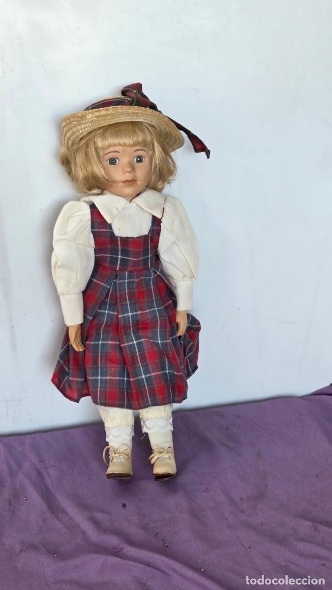 Vintage: mu&ntilde;eca de coleccion de porcelana
