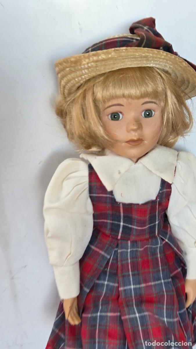 Vintage: mu&ntilde;eca de coleccion de porcelana - Foto 3