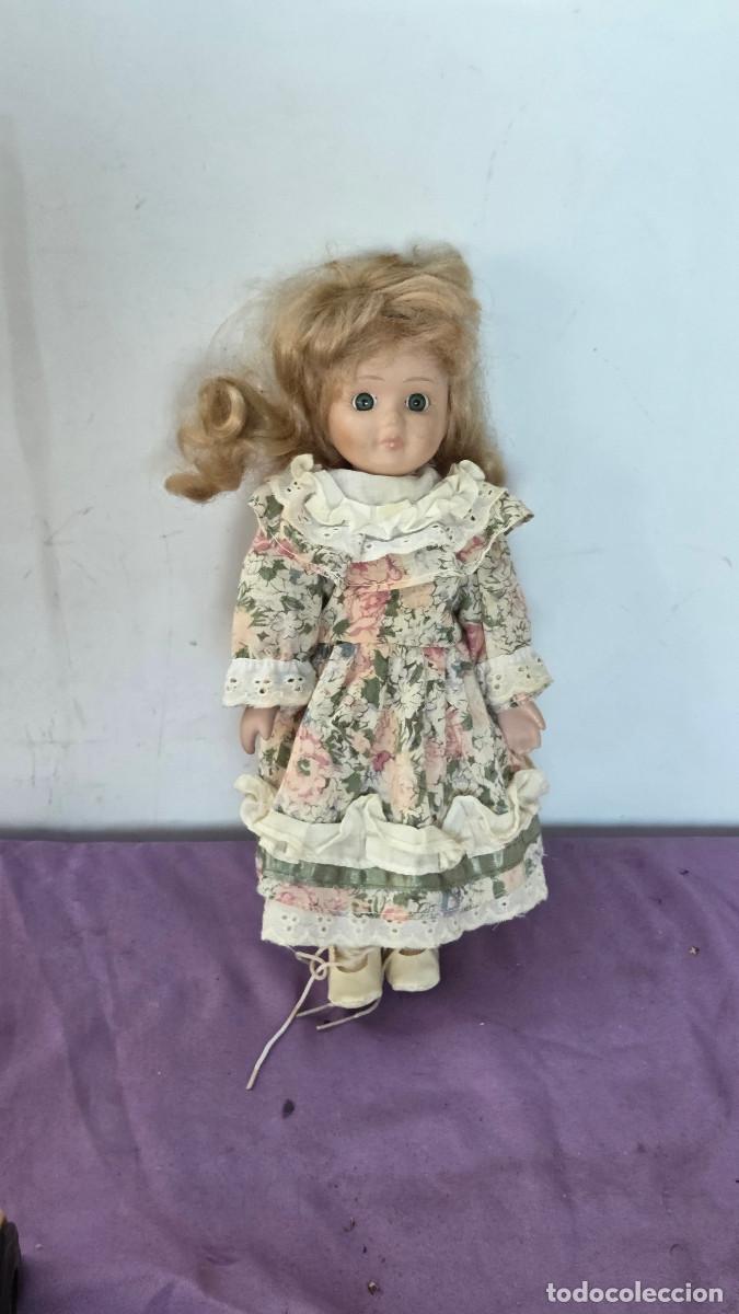 Vintage: mu&ntilde;eca de coleccion de porcelana