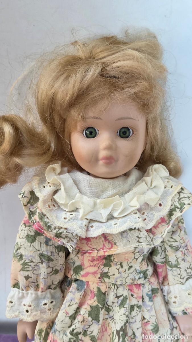 Vintage: mu&ntilde;eca de coleccion de porcelana - Foto 2