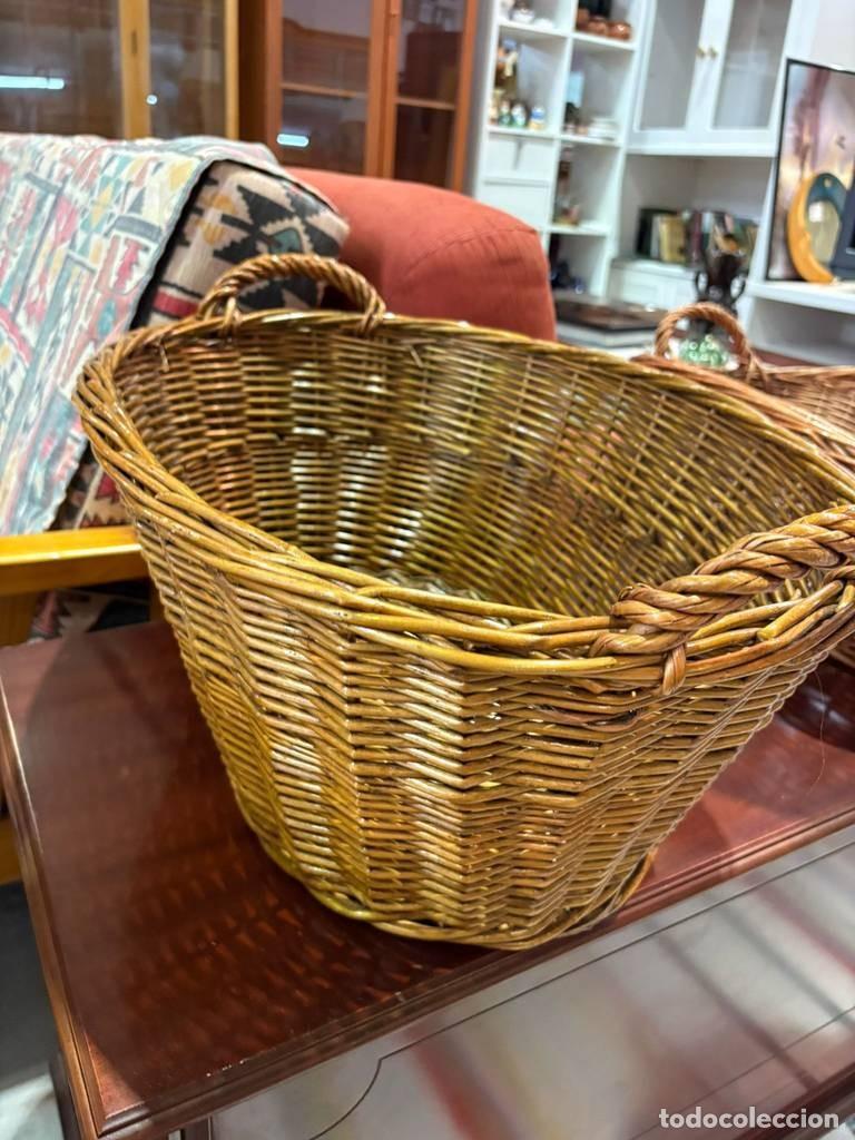 Vintage: CESTA GRANDE DE MIMBRE - Foto 4