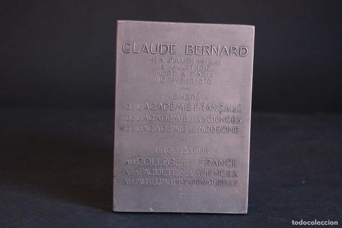 Vintage: MEDALLA CLAUDE BERNARD / A.BORREL 1913 - Foto 3