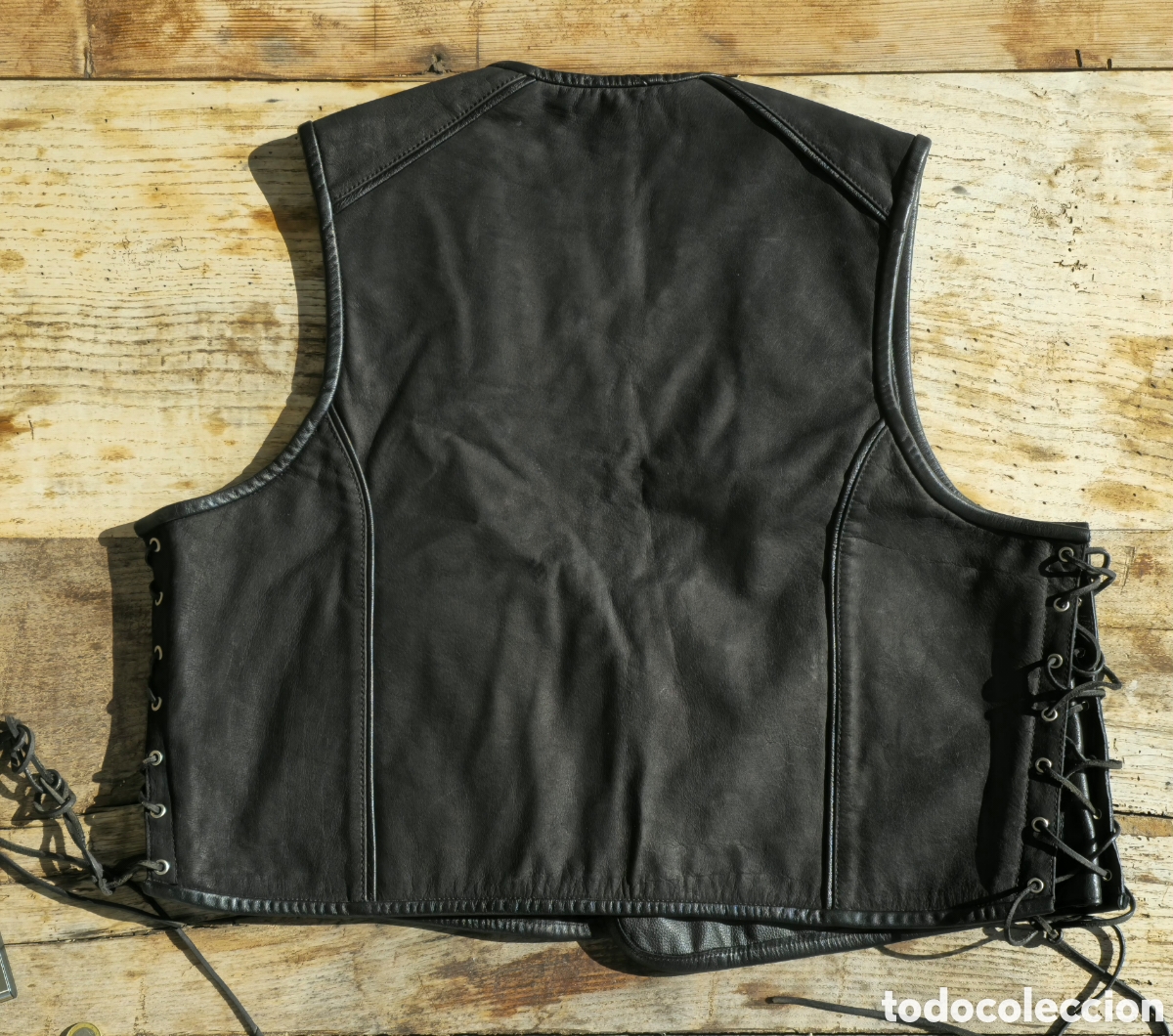 Vintage: Chaleco cuero custom biker - Foto 5
