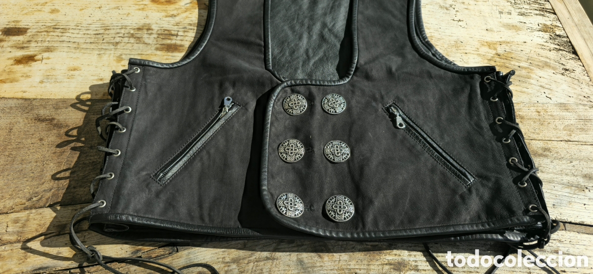 Vintage: Chaleco cuero custom biker - Foto 7