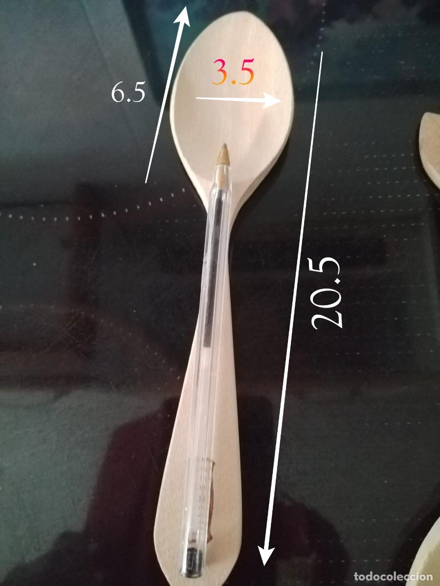 Vintage: Juego de 5 cucharas de madera - Foto 2
