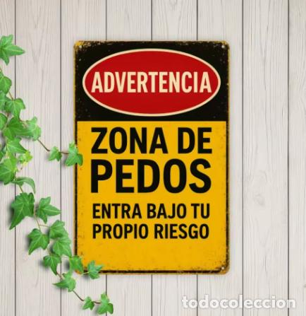 Vintage: Letrero Divertido Decorativo Retro de Hierro de 20x30cm
