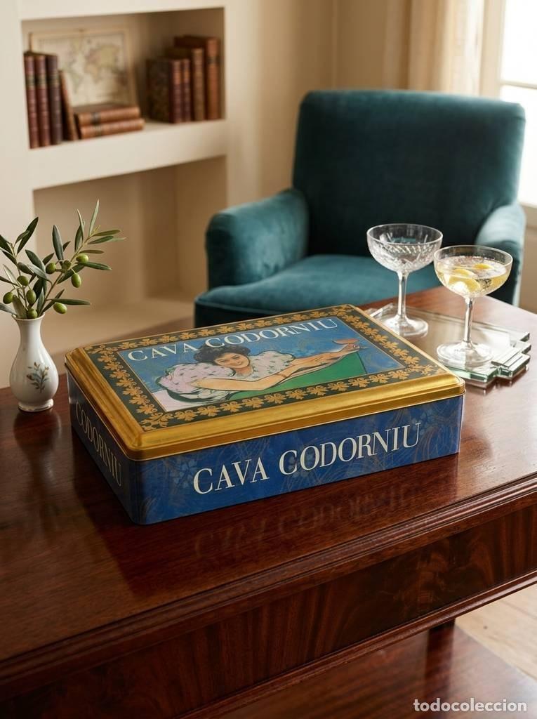 Vintage: CAJA MET&Aacute;LICA VINTAGE CODORNIU