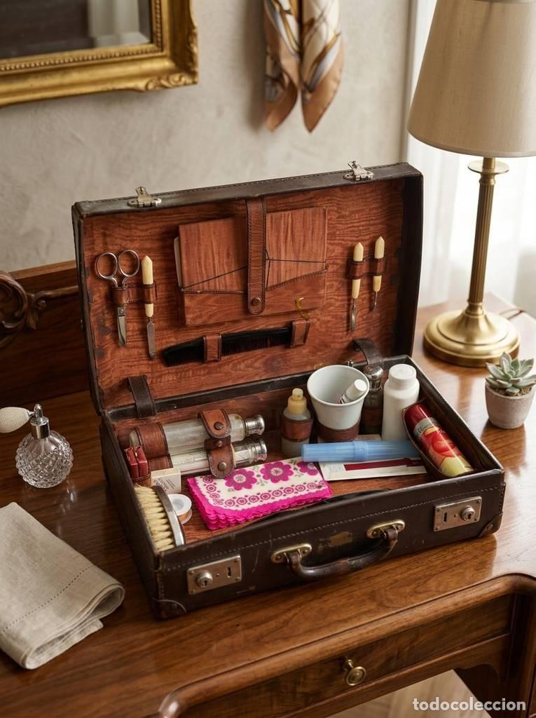 Vintage: ANTIGUO MALET&Iacute;N DE VIAJE
