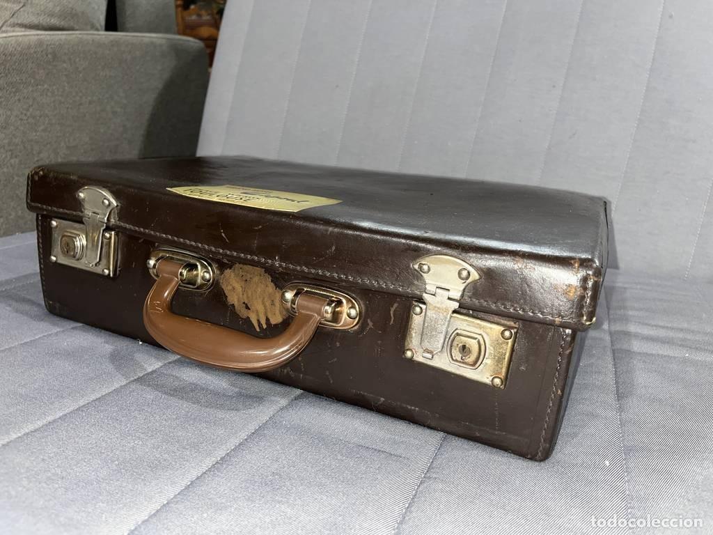 Vintage: ANTIGUO MALET&Iacute;N DE VIAJE - Foto 3