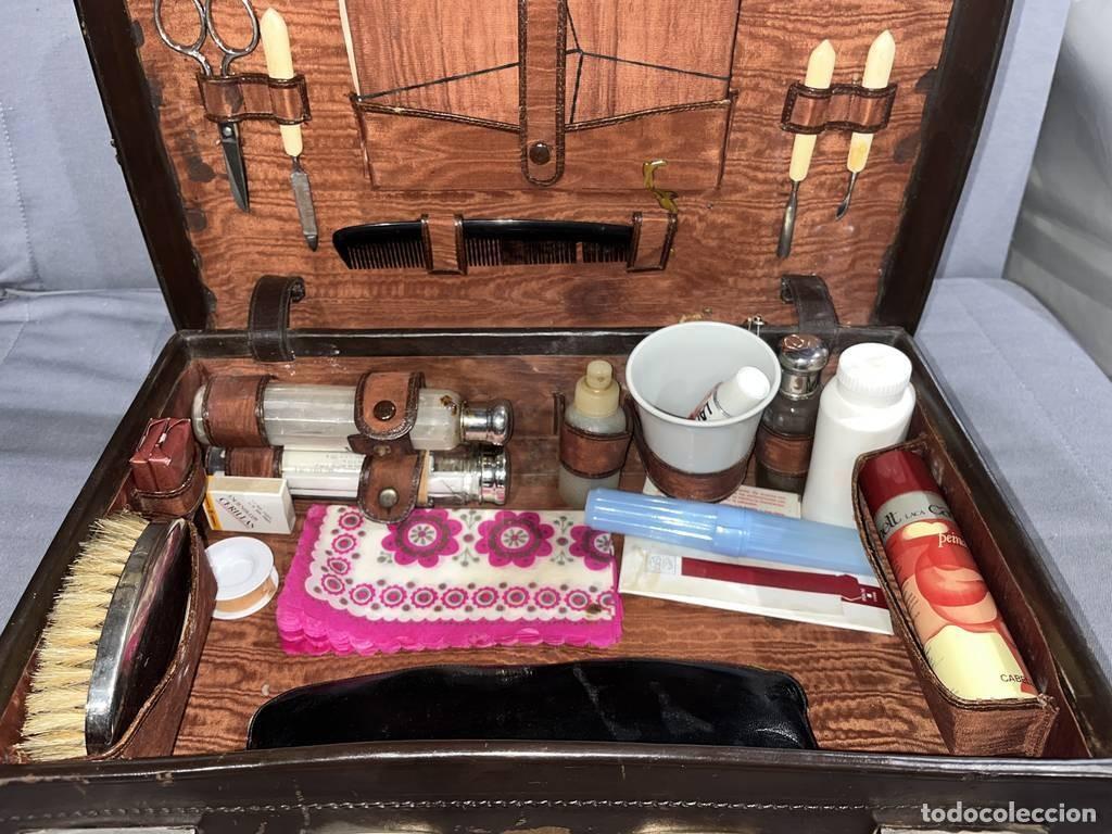 Vintage: ANTIGUO MALET&Iacute;N DE VIAJE - Foto 4