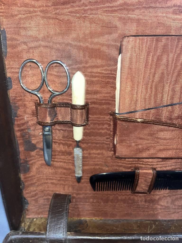 Vintage: ANTIGUO MALET&Iacute;N DE VIAJE - Foto 7