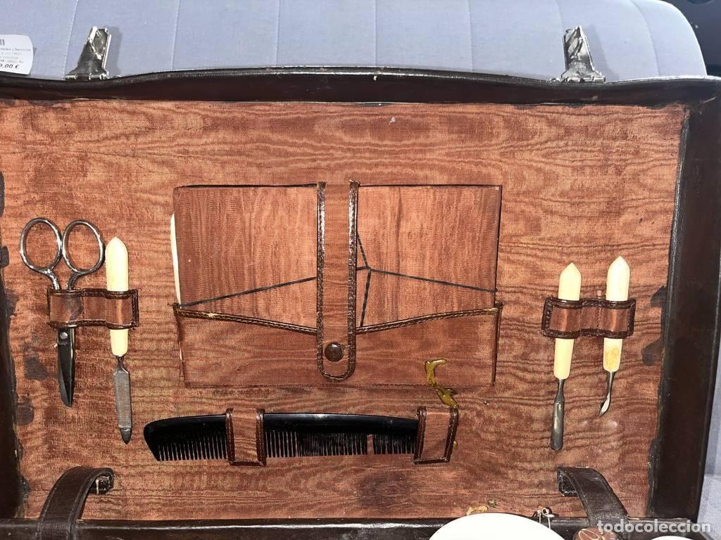 Vintage: ANTIGUO MALET&Iacute;N DE VIAJE - Foto 8