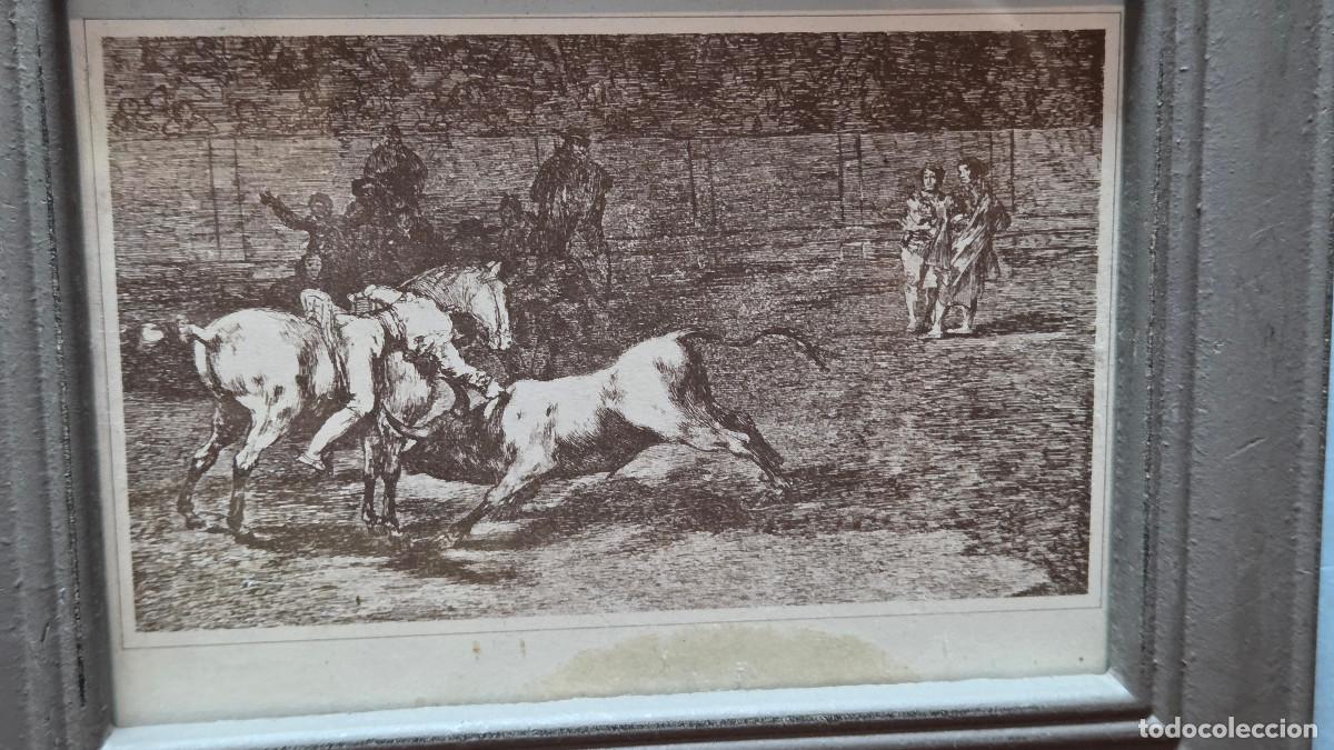 Vintage: cuadro con grabado de toro - Foto 2