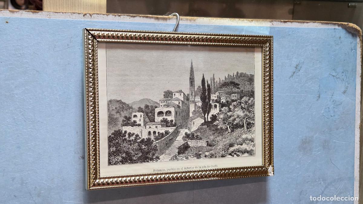 Vintage: cuadro con grabado antiguos