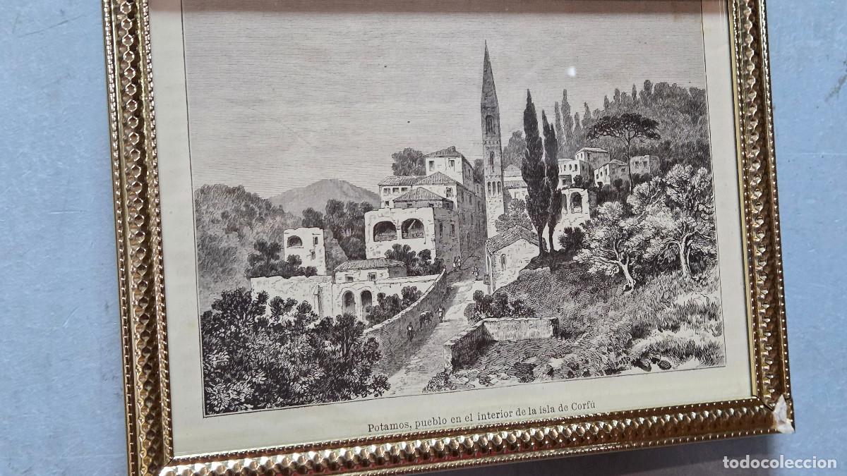 Vintage: cuadro con grabado antiguos - Foto 3