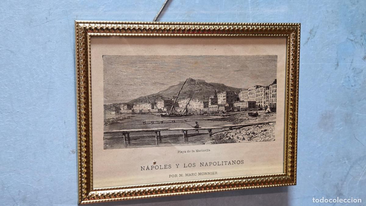 Vintage: cuado con grabado antiguo