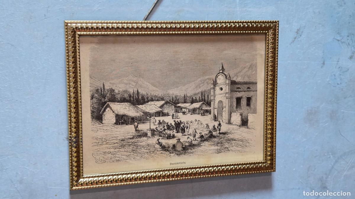 Vintage: cuadro con grabado antiguo