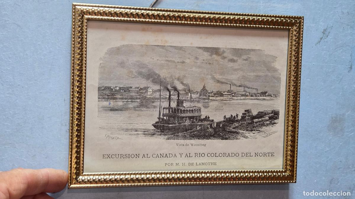Vintage: cuadro con grabado antiguo