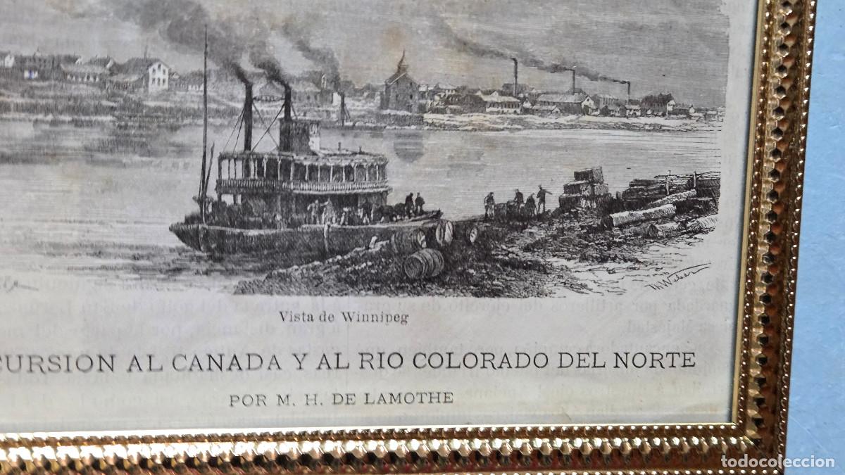 Vintage: cuadro con grabado antiguo - Foto 4