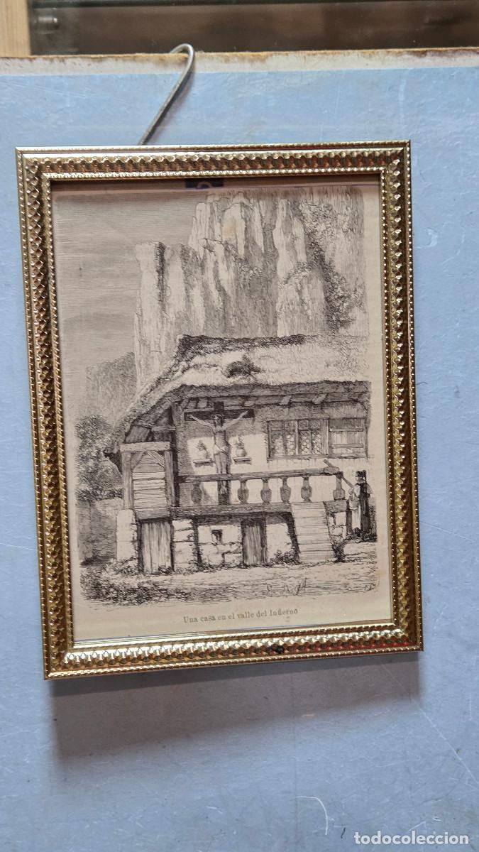 Vintage: cuadro con grabado antiguo