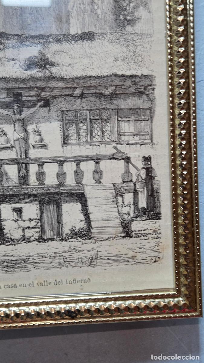 Vintage: cuadro con grabado antiguo - Foto 4