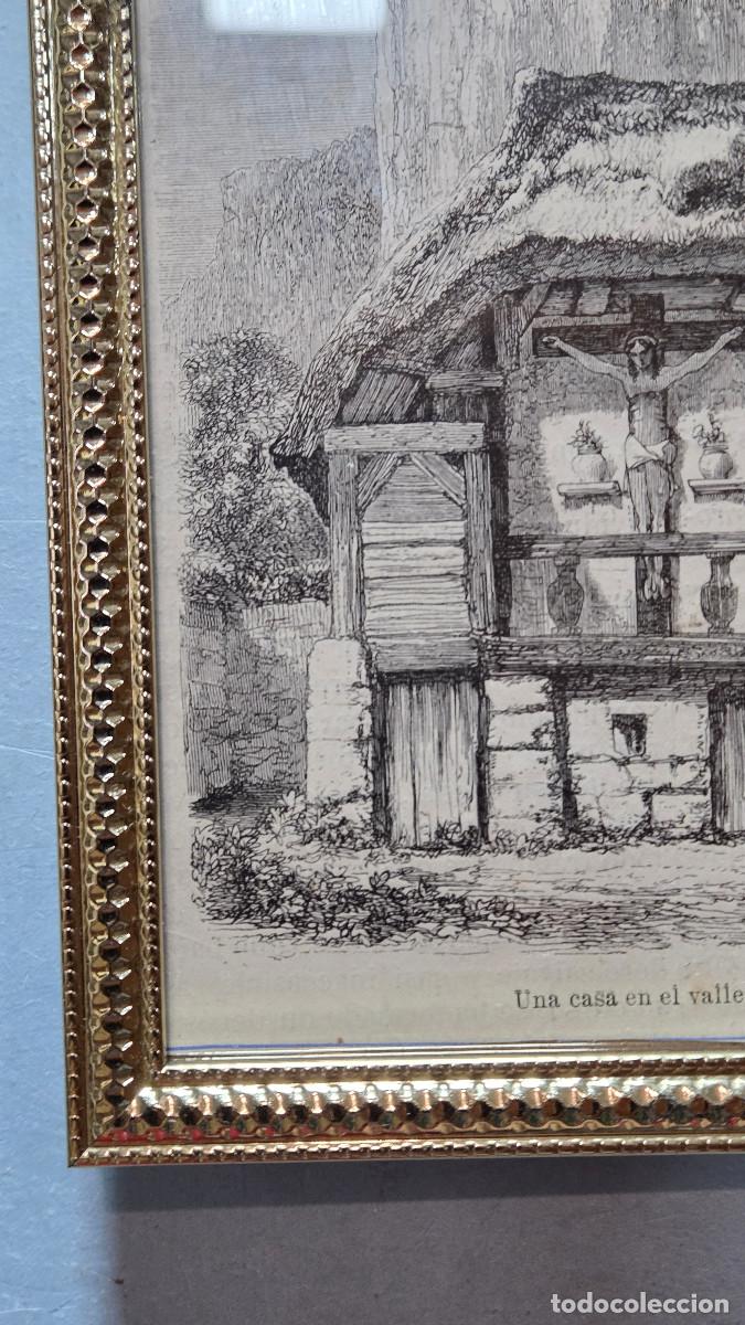 Vintage: cuadro con grabado antiguo - Foto 5