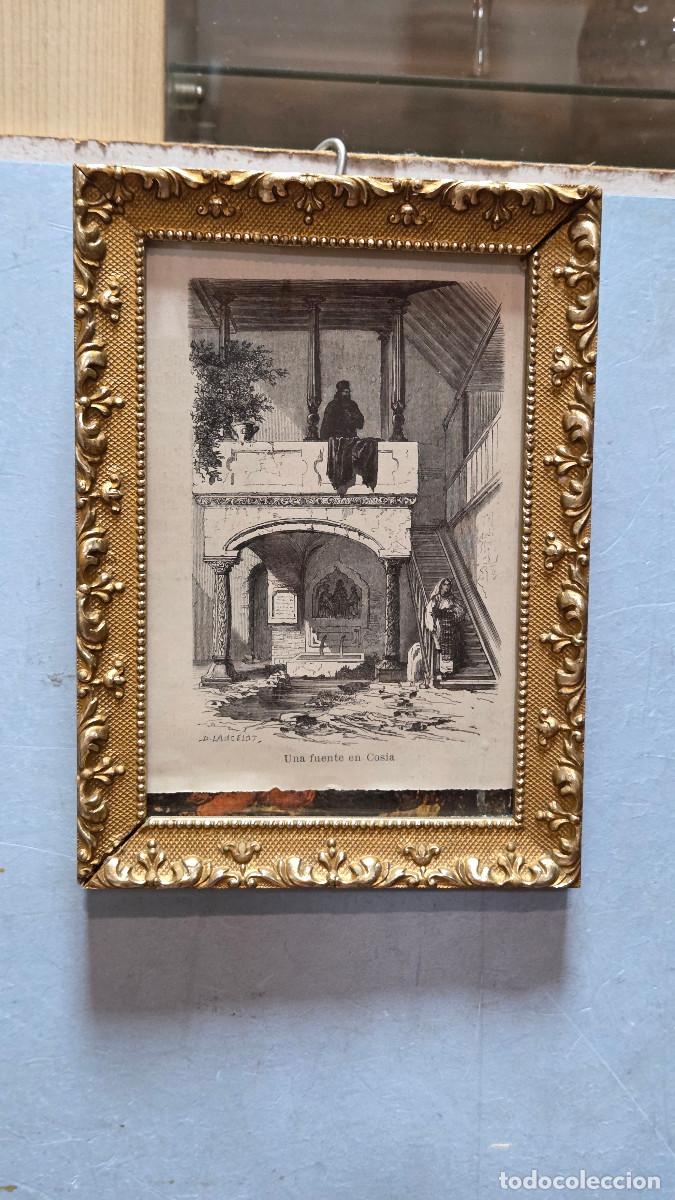 Vintage: cuadro con grabado antiguo