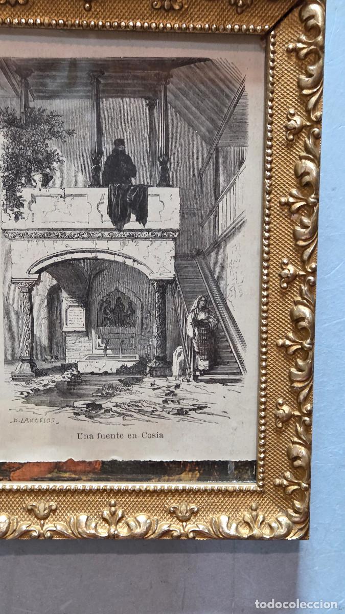 Vintage: cuadro con grabado antiguo - Foto 3
