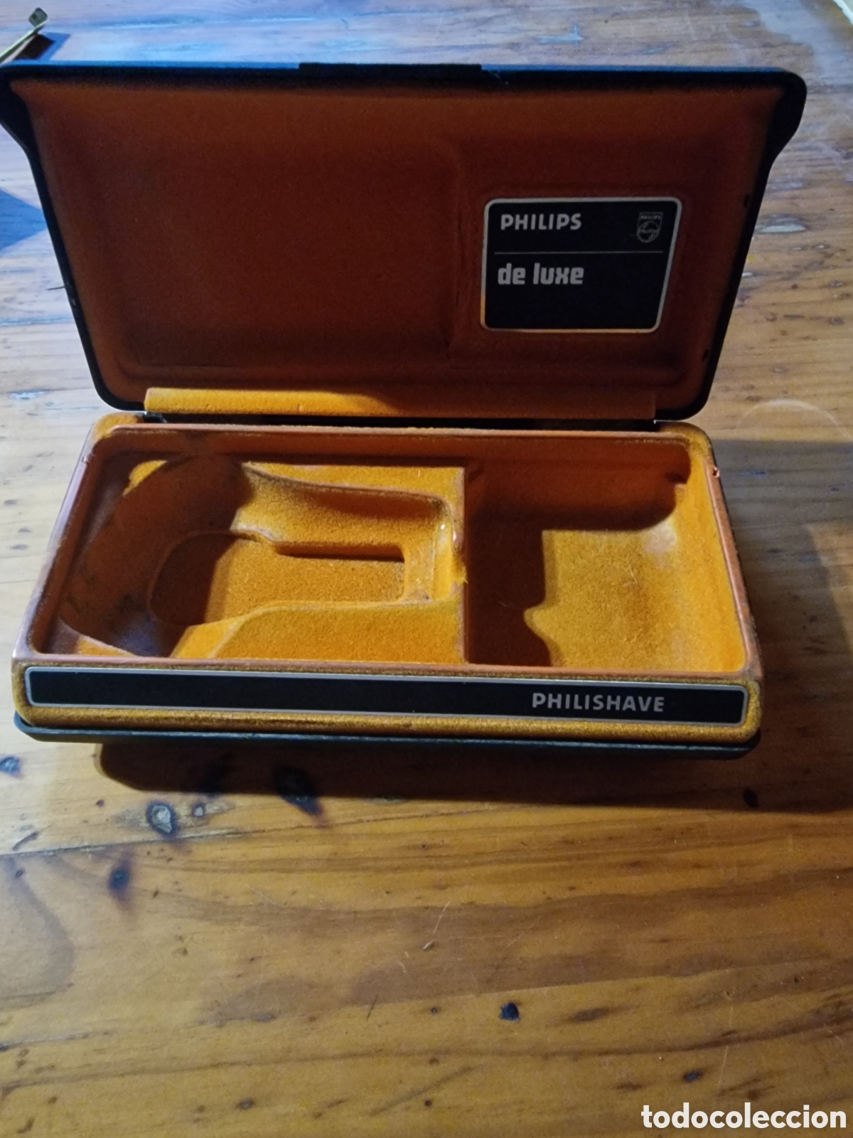 Vintage: Excelente caja m&aacute;quina de afeitar philips de luxe,philishave, vintage