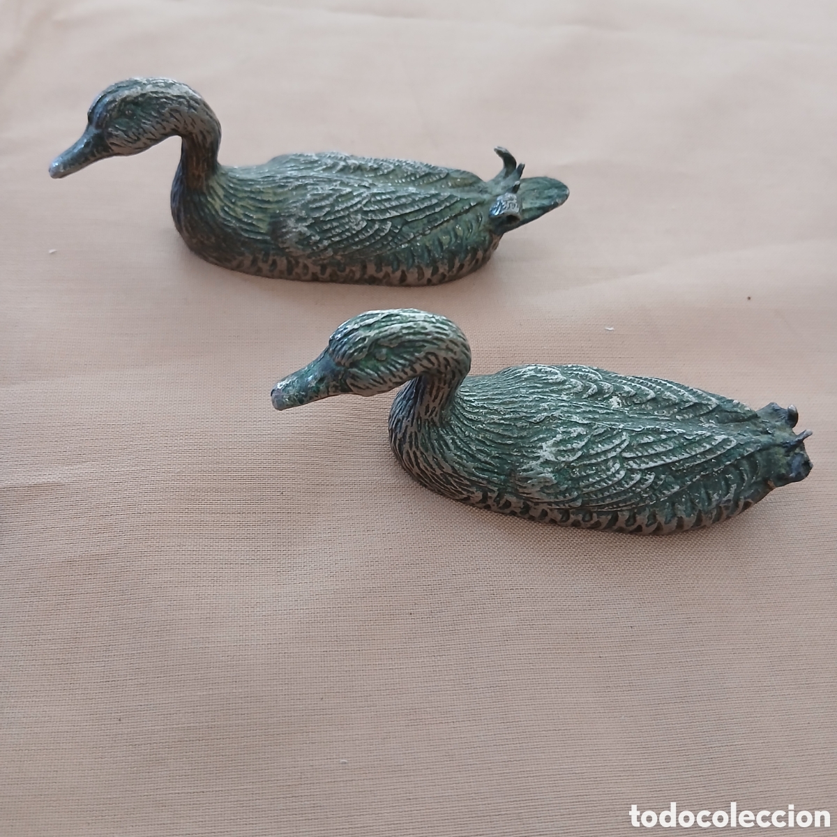 Vintage: Patitos decorativos de metal. Mirar fotos