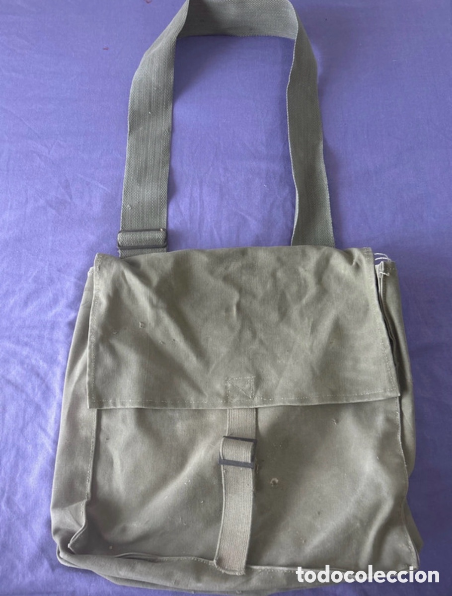 Vintage: Bandolera militar porta documentos