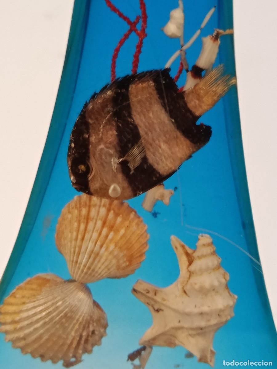 Vintage: METACRILATO TERMOMETRO FONDO MARINO CON PEZ