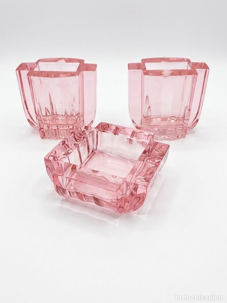 Vintage: Set da tavola 3 pezzi plexiglass sale e stuzzicadenti - vintage